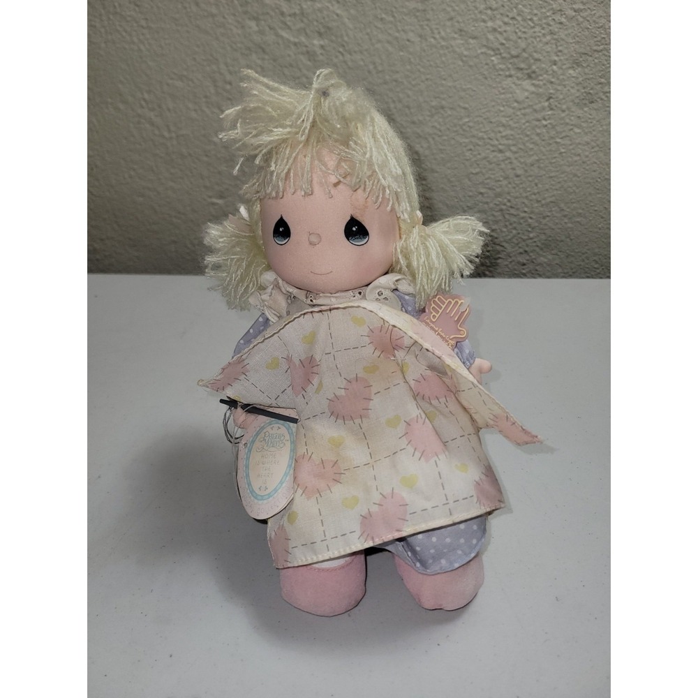 Applause Precious Moments Plush Doll Music Box "HOME IS WHERE THE HEART IS" 1989